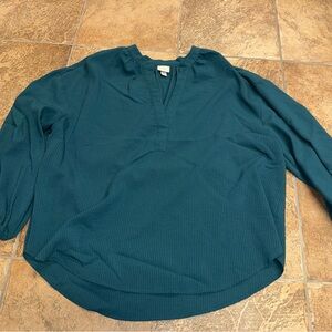 a new day Teal Blouse